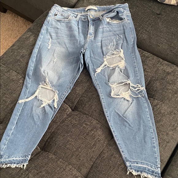 KanCan Denim - KanCan Light Blue Ripped Skinny Jeans